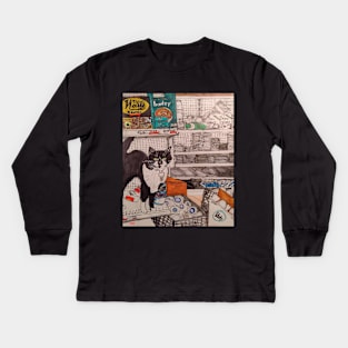 Bodega Cat Kids Long Sleeve T-Shirt